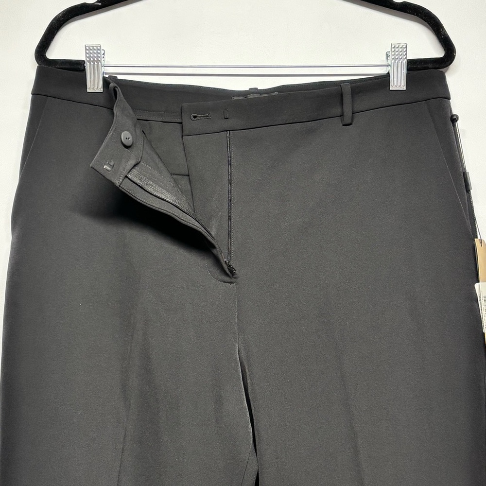 ✨Donna Karan Essentials High-Rise Straight-Leg Pants Black Size 12 - Picture 6 of 16